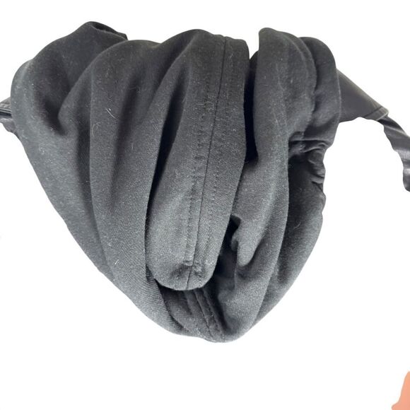 Blank NYC Black Faux Leather Hoodie Style Moto Jacket Sz XS - Picture 7 of 9